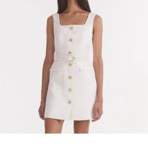 SALONI Mika Mini Dress in Cream